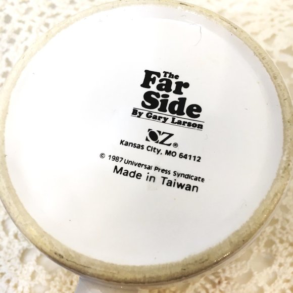 80s Gary Larson The Far Side Comic Mug "Parakeet Furniture" - Picture 6 of 7